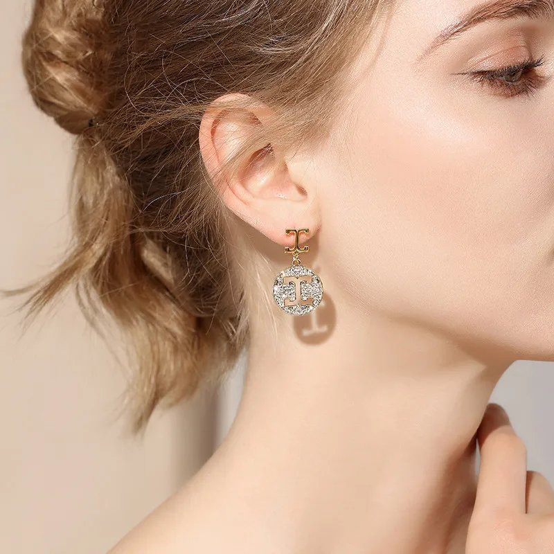 Очаровательные свадебные серьги с кристаллами сексуальные модные женские