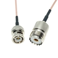 bnc male to uhf female so239 so 239 jack straight jumper pigtail rg316 cable