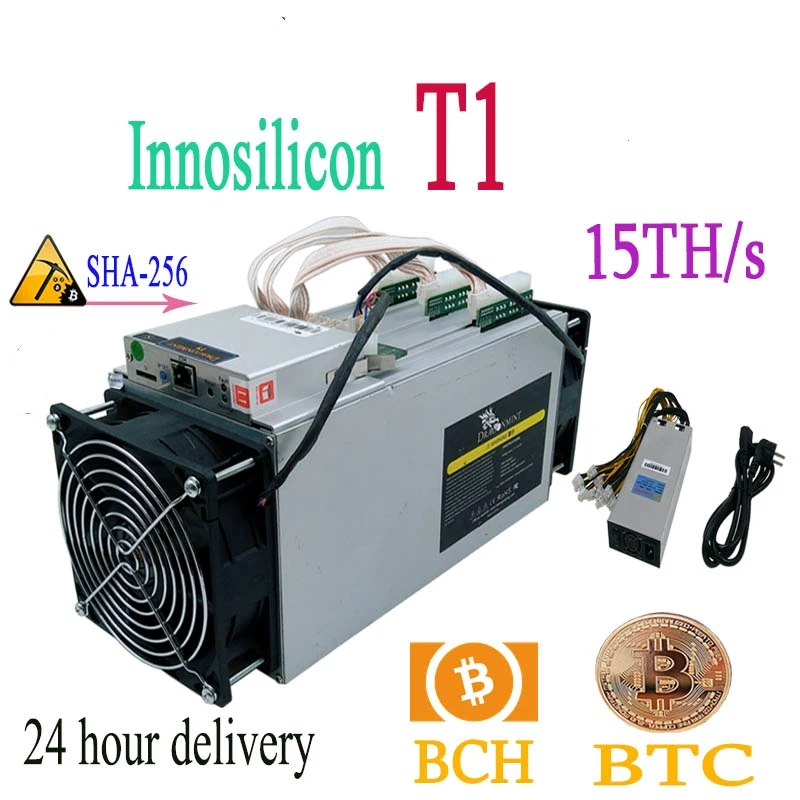 Б/у BTC BCH miner Innosilicon Dragonmint T1 15TH/s с psu sha256 Asic экономичный сервер 15T Доставка в течение 24