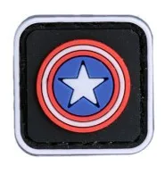 Новинка светящиеся миниатюрный значок уличные водонепроницаемые нашивки из ПВХ