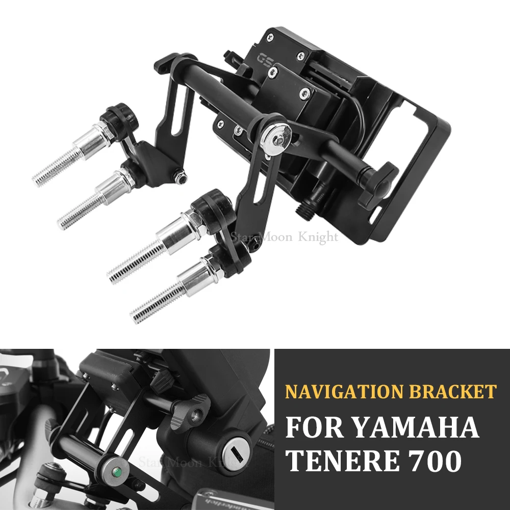 

Motorcycle Adjustable Extend Stand Holder Phone Mobile Phone GPS Navigation Plate Bracket For YAMAHA Tenere 700 T7 T700 XT 700 Z
