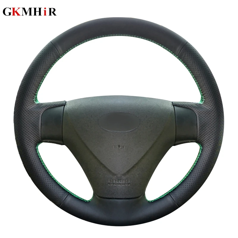 Черная искусственная кожа DIY чехол рулевого колеса автомобиля для Hyundai Getz (Facelift)