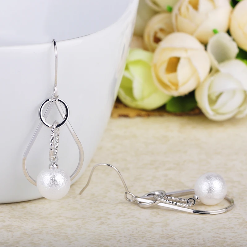 Женские серьги-подвески с искусственным жемчугом MECHOSEN медные серьги для банкета