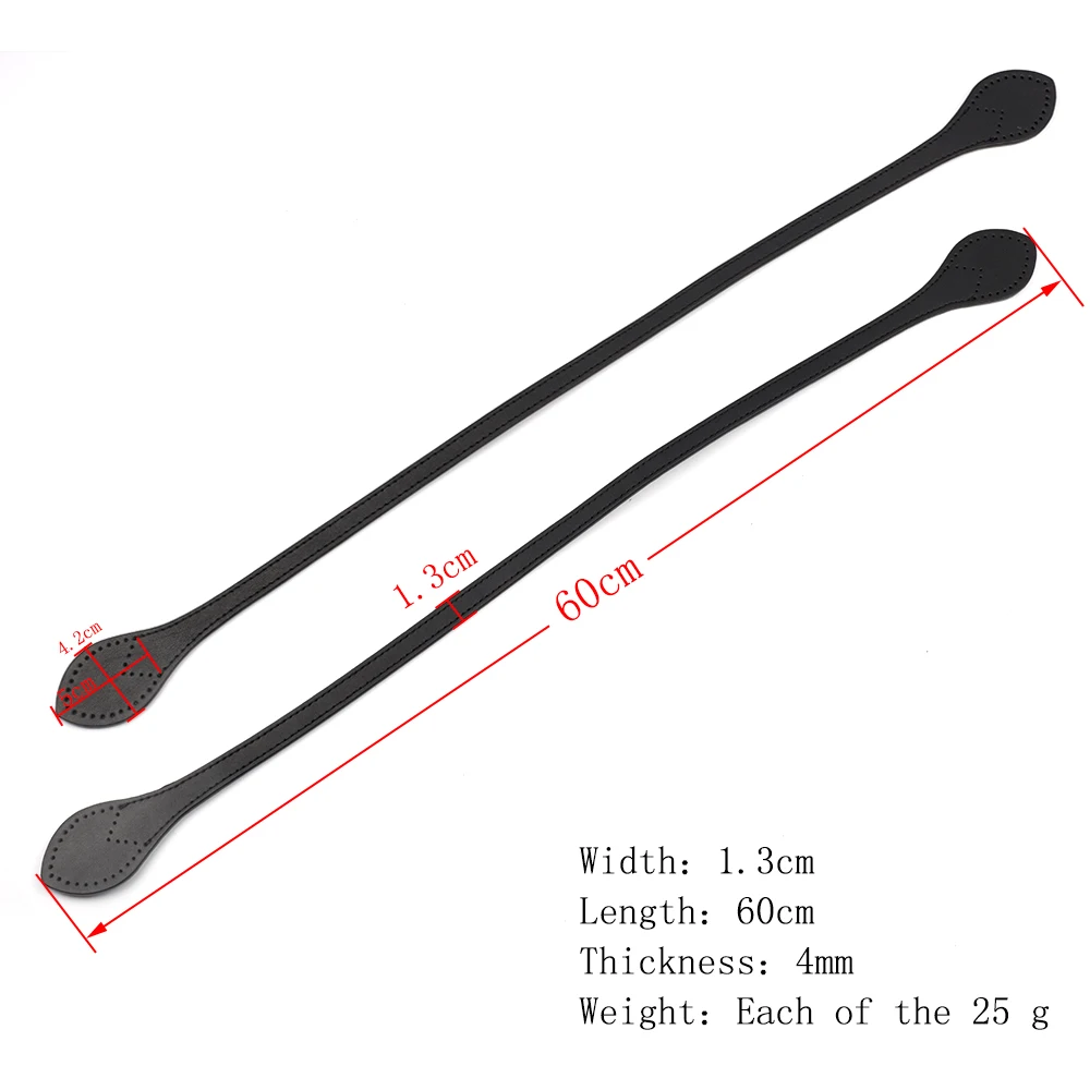 2PCS Bag Handles enuine Leather Shoulder Strap Portable Bag Strap Belt DIY Handmade Replacement Handbag Strap Bag Accessories