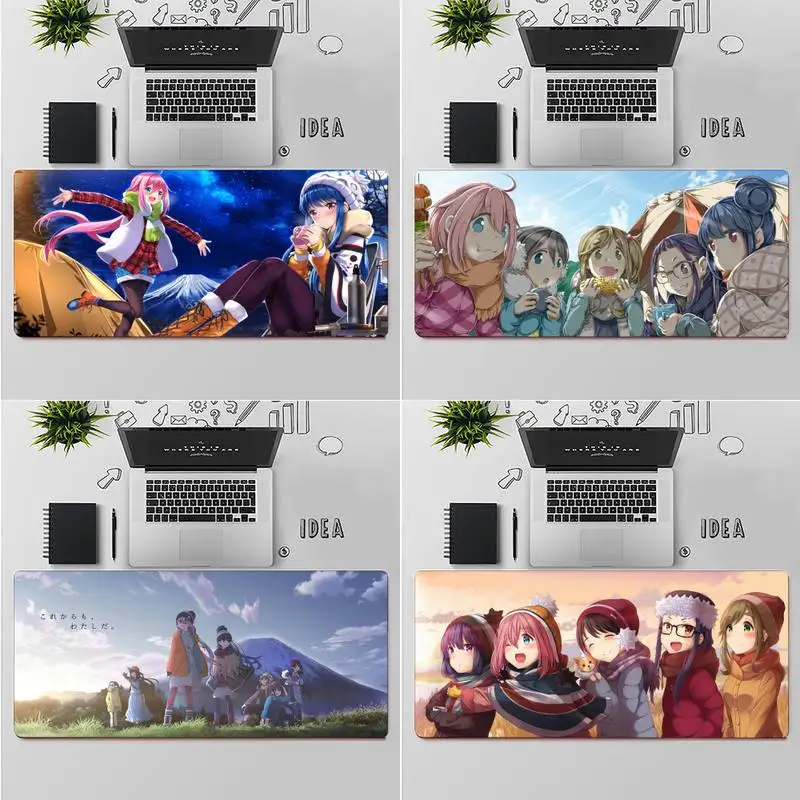 

RUICHI Laid-Back Camp Unique Desktop Pad Game Mousepad table Rug PC Laptop Notebook Rubber Wholesale Mat