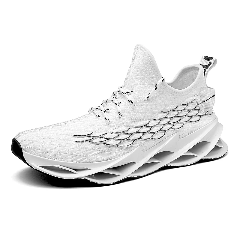 Men Shoes Sneakers Wild Sports Male Tides Running Shoe for Man White Outdoor Breathable Training Lightweight Trainers Size 46 | Спорт и