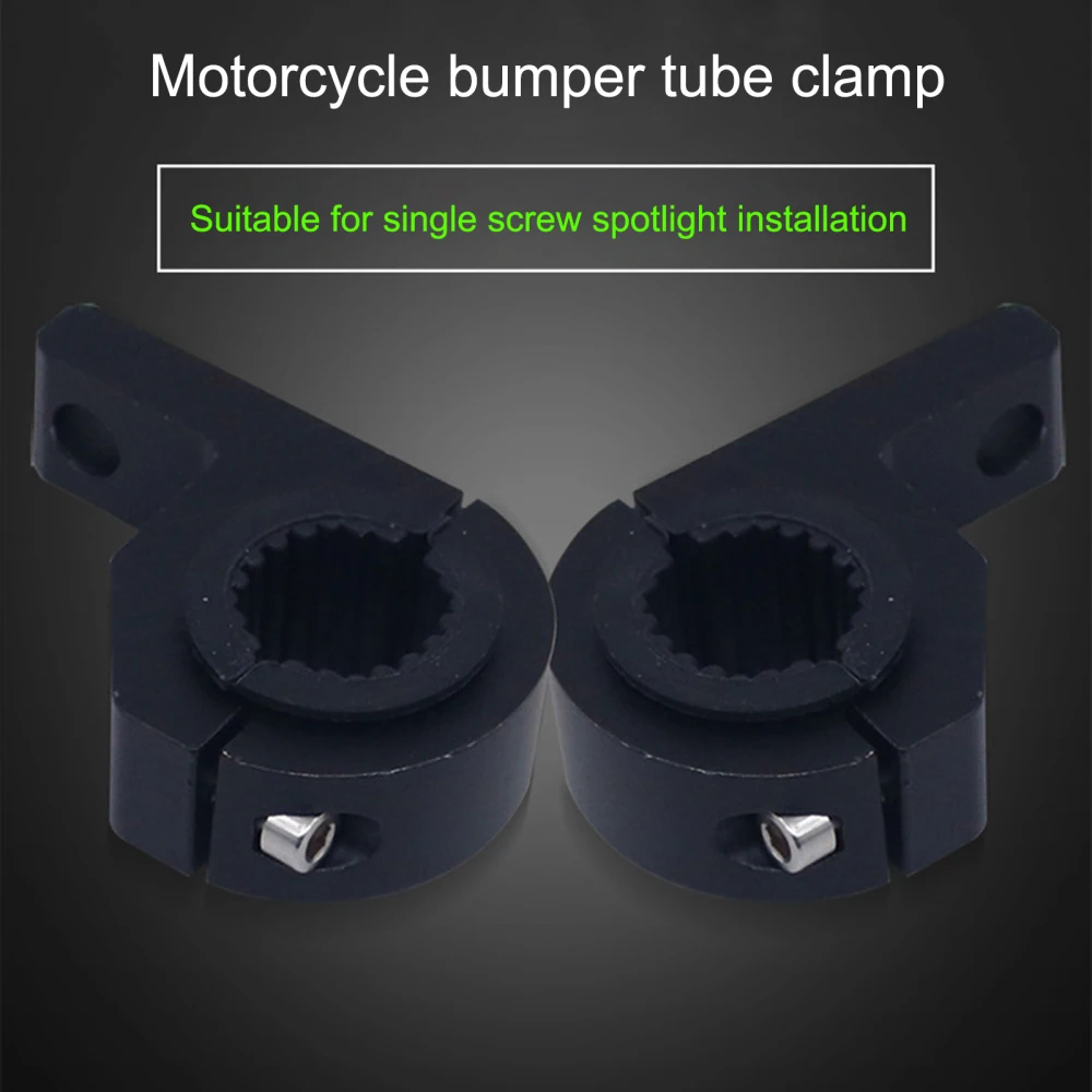 

Horizontal Clamp Bicycle Parts Bumper Single Hole Bracket Cycling Durable Mini For Sports And Outdoor LED 2pcs 6-shaped Clip