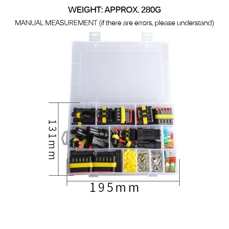 TIOODRE 216 шт./кор. водонепроницаемый автомобильный проводной соединитель разъем