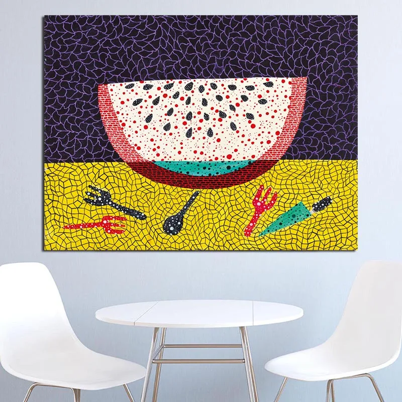 Арбуз от Kusamaer Yayoies настенное Искусство Постеры холсты печатает картины маслом