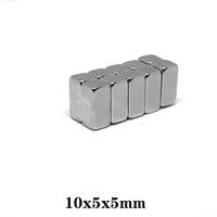 2050100200500pcs 10x5x5 block super powerful magnets 10x5mm permanent magnet sheet 10x5x5mm strong neodymium magnet 1055