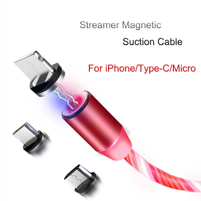 Магнитный кабель для зарядки данных Type C Micro USB Samsung Huawei Xiaomi мобильного телефона