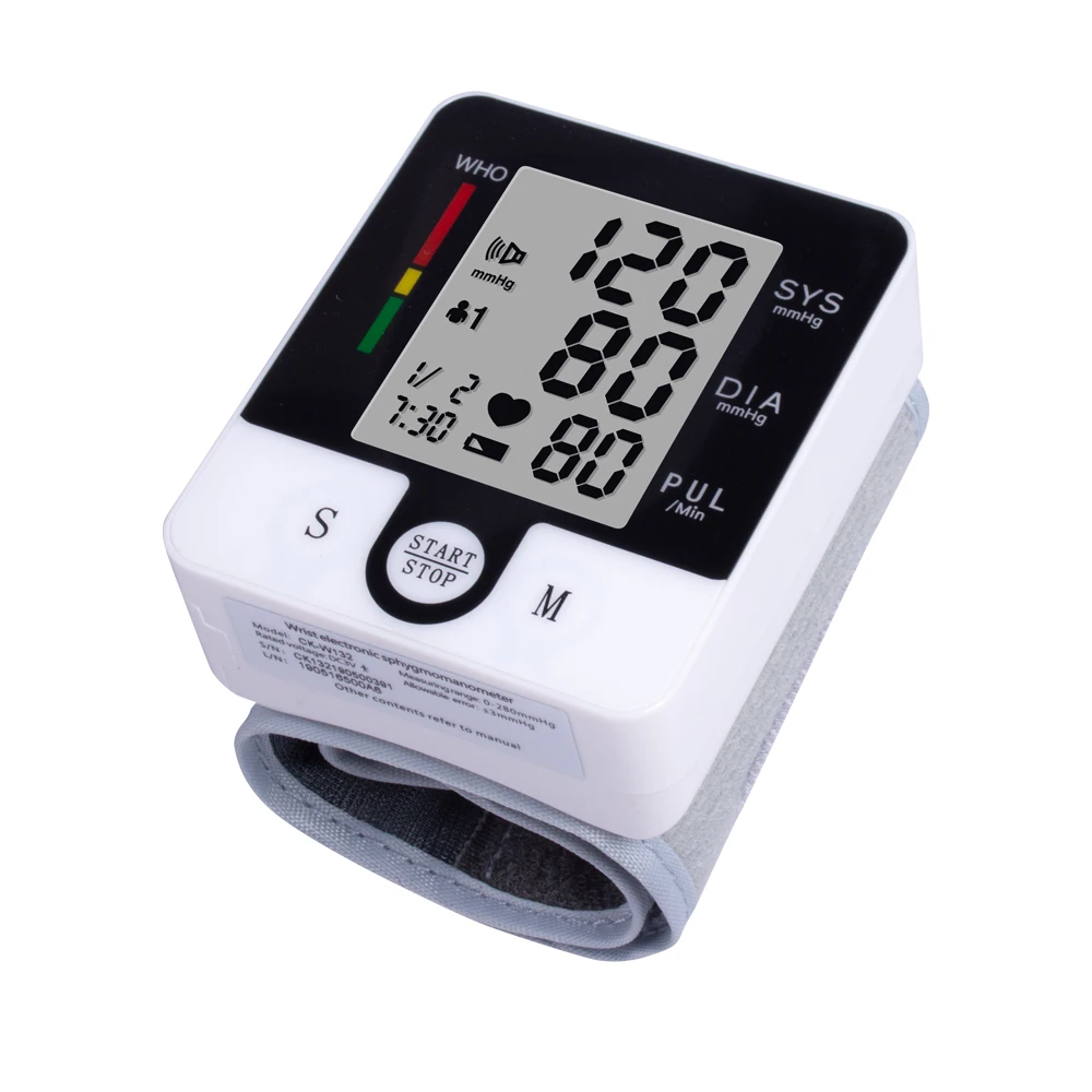

Smart BPM Health Care Pulse Measurement Sphygmomanometer Tonometer Digital Portable Wrist Blood Pressure Monitor