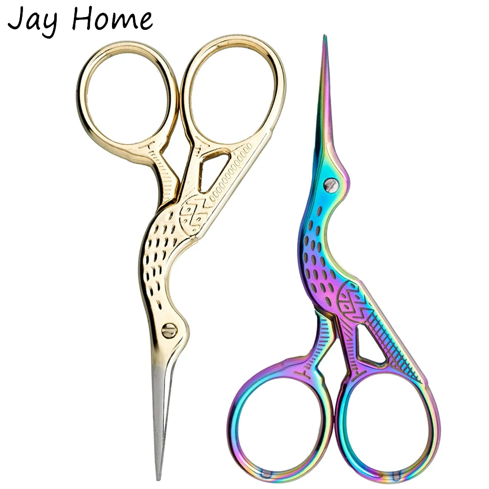 

2/1PC Stainless Steel Sharp Tip Classic Stork Scissors Sewing Embroidery Scissors DIY Tools Dressmaker Shears for Needlework