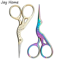 21pc stainless steel sharp tip classic stork scissors sewing embroidery scissors diy tools dressmaker shears for needlework