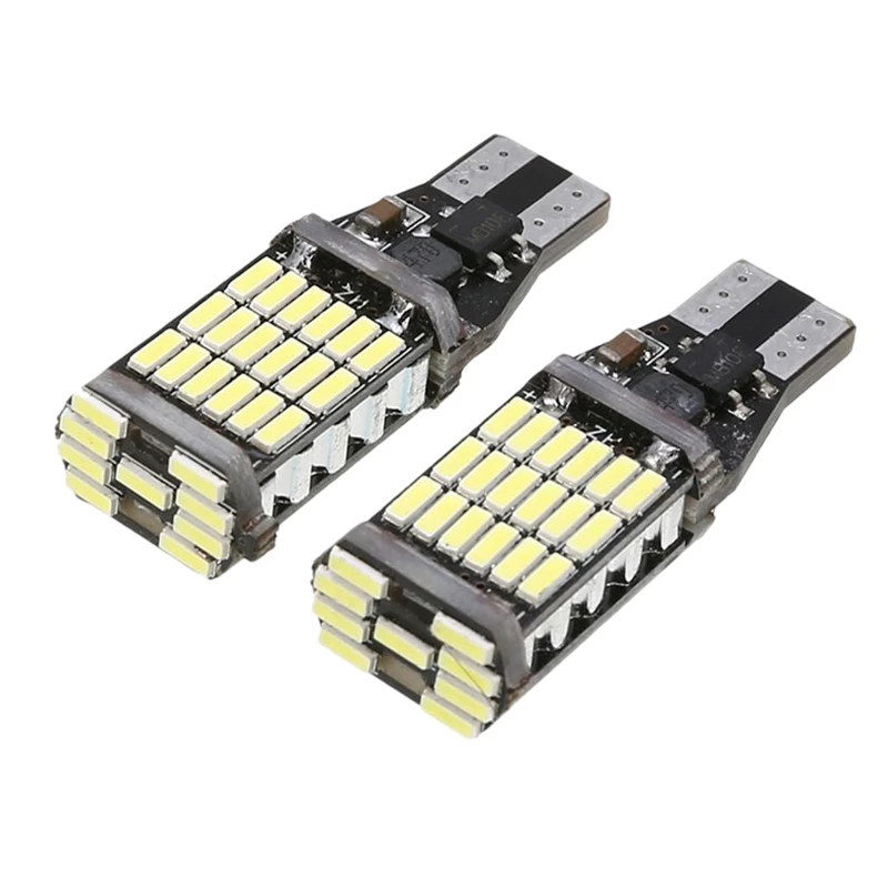 2 шт. T15 W16W светодиодный запасной светильник лампочка 920 921 912 ошибок 4014 45Smd высокого
