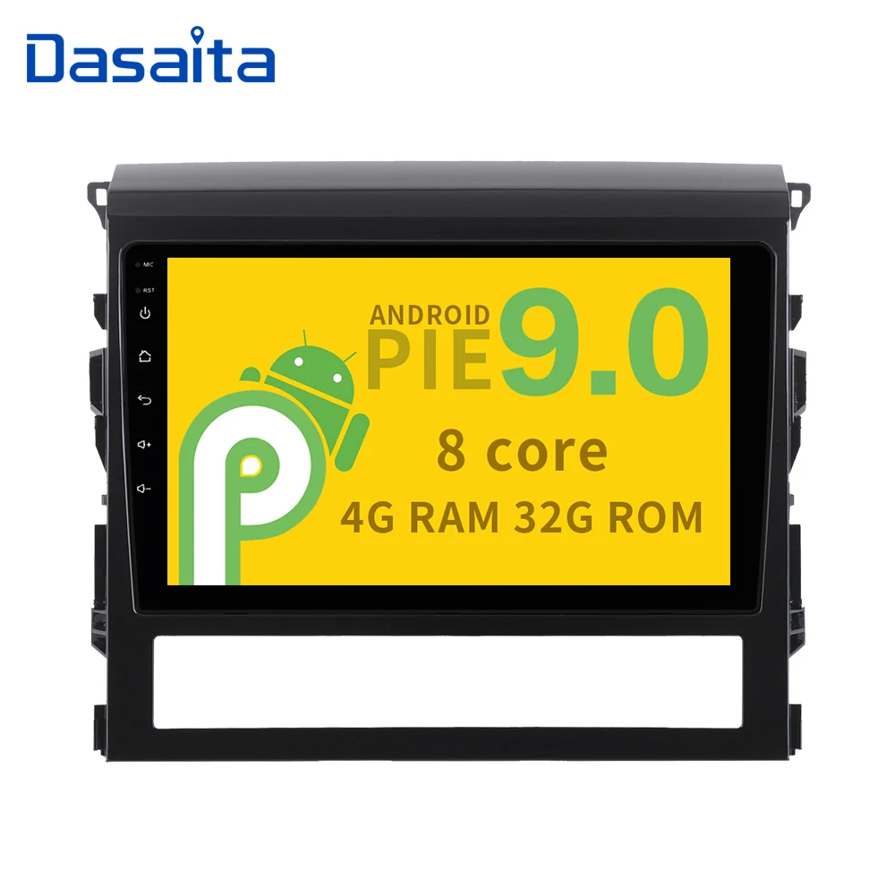 Мультисенсорный HD экран 10 2 дюйма Android 9 0 автомобильный радиоплеер для Toyota Land Cruiser