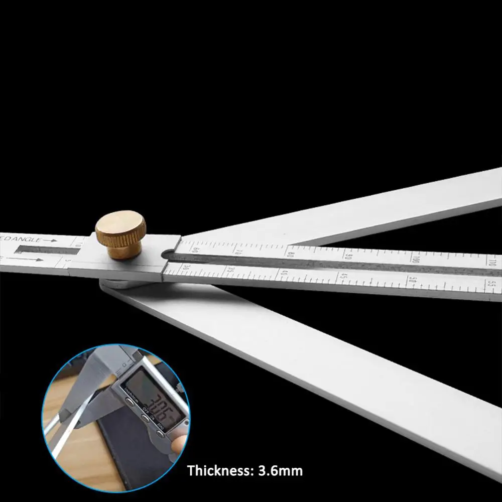 Гибкий Столярный инструмент комбинированная квадратная угловая линейка