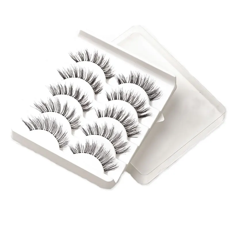 5 Pairs Natural Long Bushy Cross False Eyelashes Cilios Extension Artificial Eyelash Maquiagem Makeup Eye Fake Handmade Min N9Y3 | Красота и