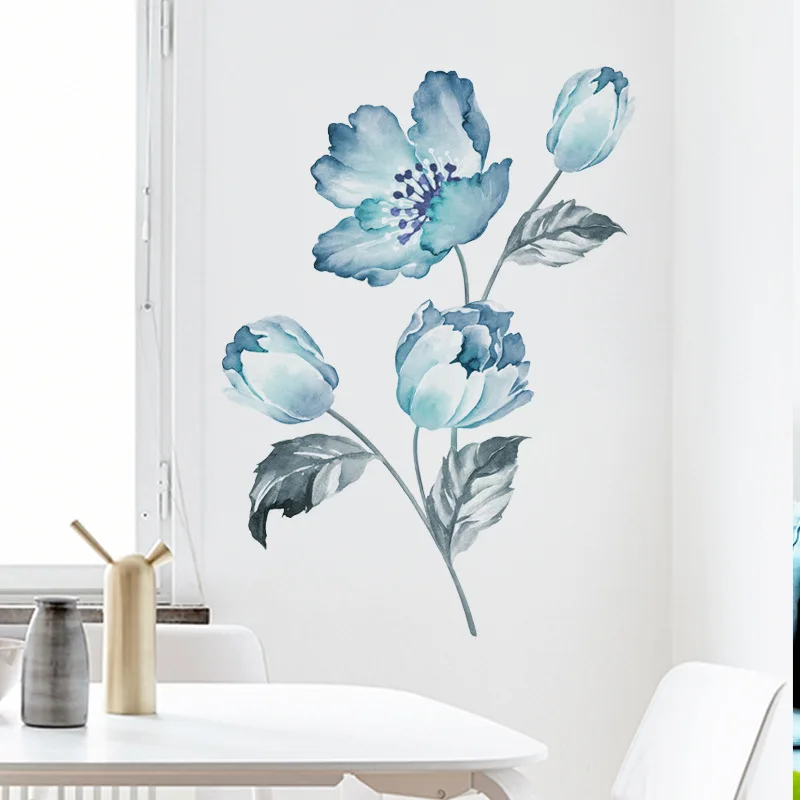 

Creative Bouquet of Orchids Wall Sticker Bedroom Living Room Home Decoration Mural Fridge Cupboard Wallpaper Flowers Stickers