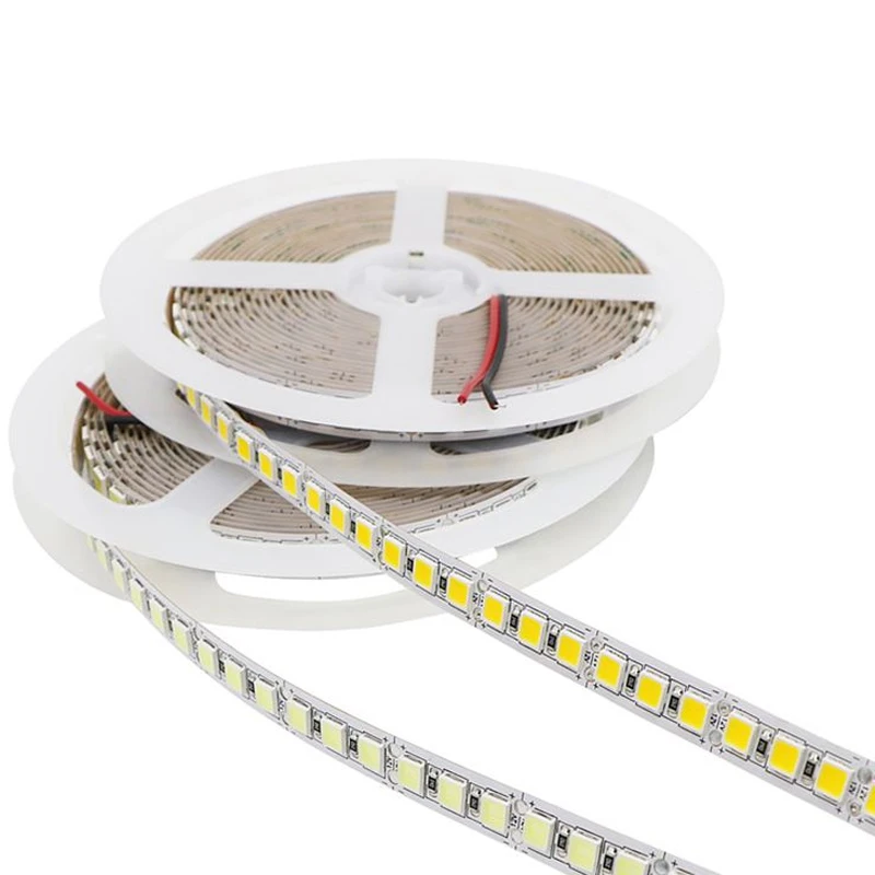 Светодиодные ленты DC12V 24 V PC 5054 светильник 5M 120LED/m гибкая LedStrip ленточный s 12 Вольт