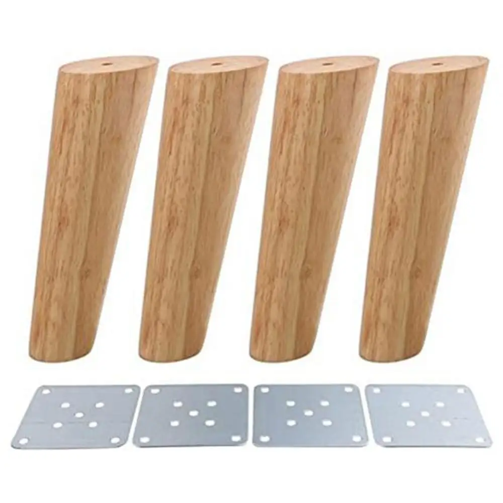 Ножки для мебели из массива дерева 4 шт./лот наклонные конусные ножки дивана