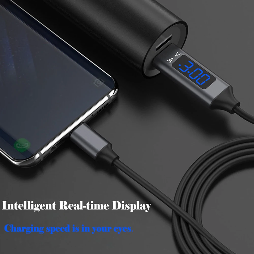 D-Line2 Быстрая зарядка USB 3,0 usb type C кабель напряжение и ток дисплей синхронизации данных USB-C кабель для Xiaomi A1 samsung S9 huawei