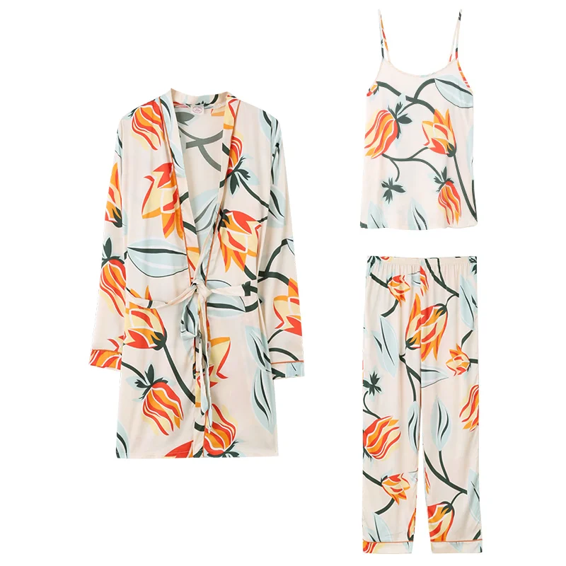 

Женский Шелковый пижамный комплект, ночная рубашка, женское нижнее белье