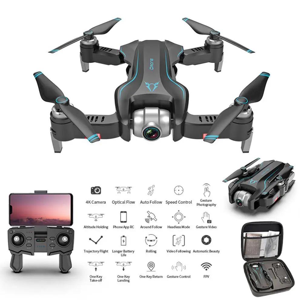 WIFI FPV 1080P HD Camera 18 Mins Flight Time Foldable RC Drone Quadcopter Case Professional Long Battery Life #Y2 | Электроника