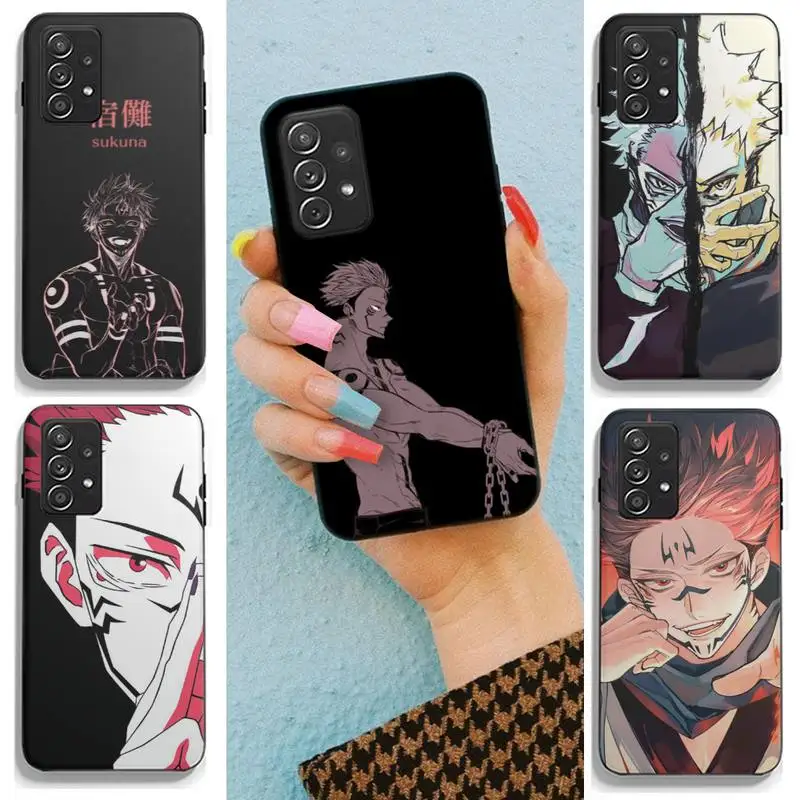 

Sukuna Jujutsu Kaisen Anime Phone Case For Samsung Galaxy A21S A31 A32 A20RE A51 A52 A71 5G A72 A80 A91 S10 Lite Cover