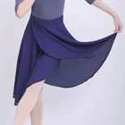 Юбка для балета Для женщин длинные юбки-пачки для взрослых Обёрточная бумага шифоновая юбка на шнуровке балетная пачка юбка для фигурного катания балетная Одежда для танцев