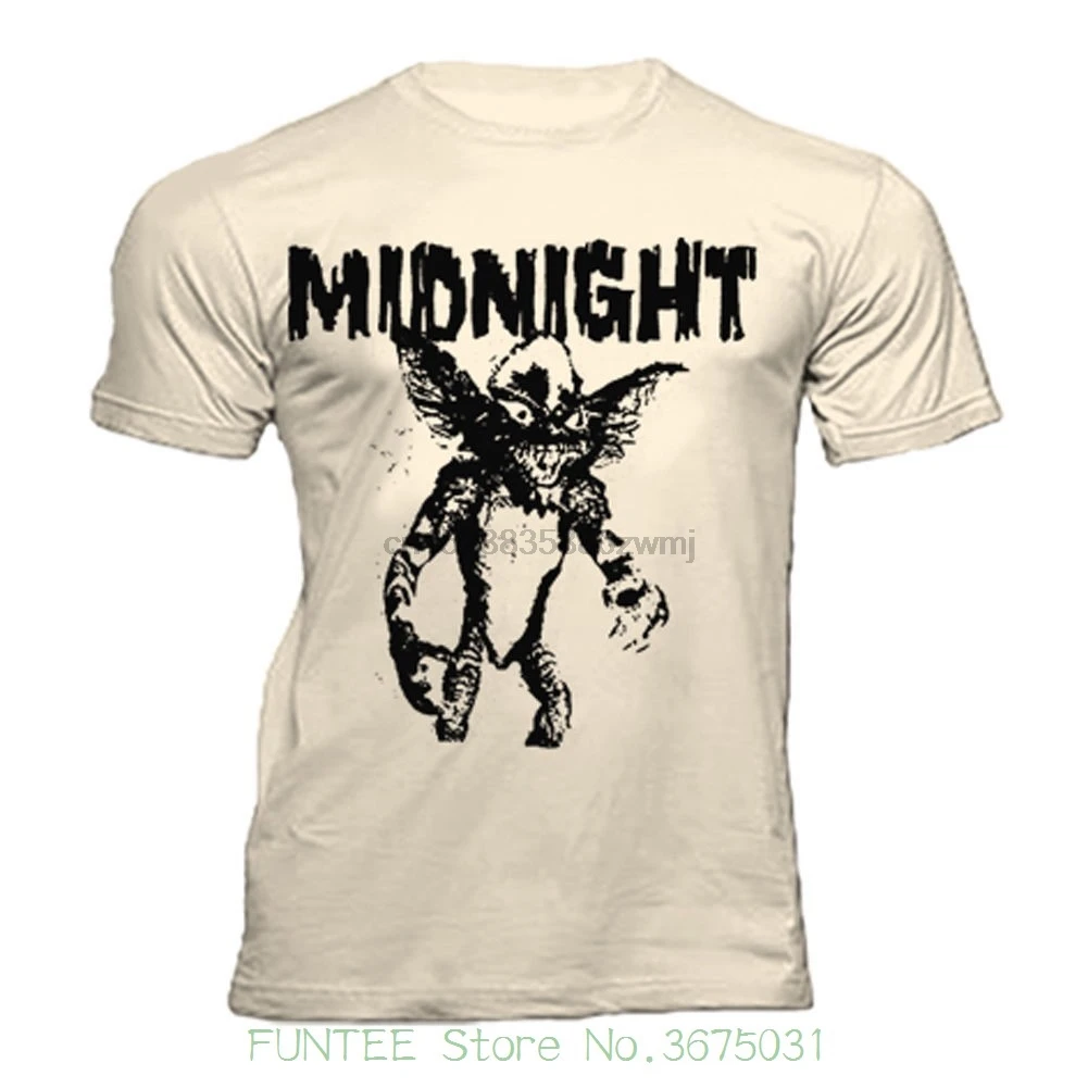 

Men T Shirt Print Cotton Short Sleeve T-shirt Gremlins Midnight T Shirt