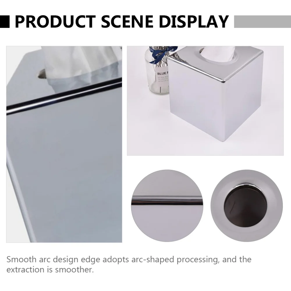 

Tissue Storage Box Facial Tissue Dispenser Rectangle Napkin Organizer