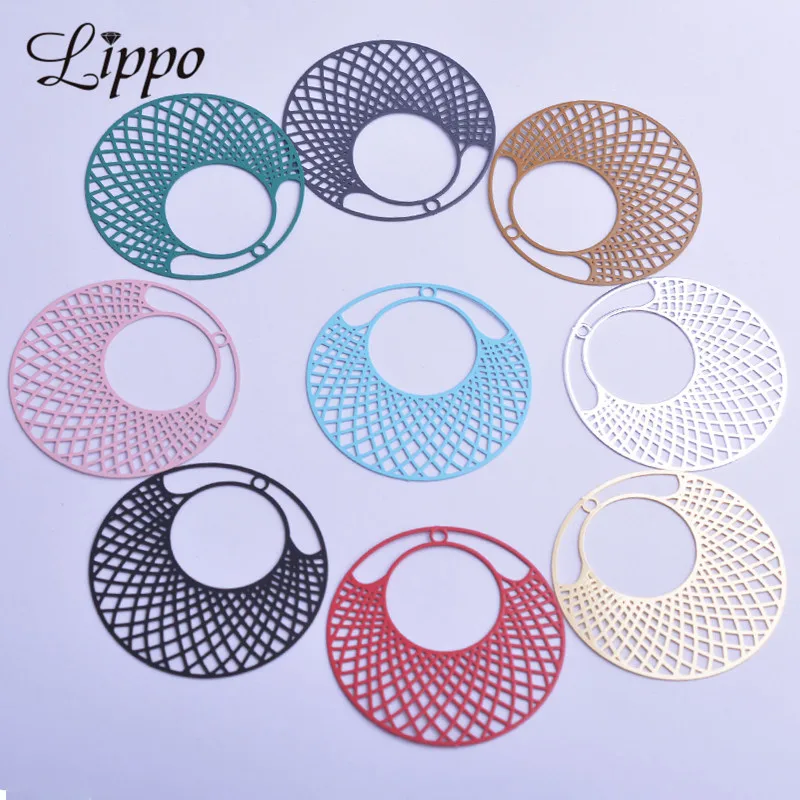 

30pcs AB2897 41mm Filigree Big Round Charms Circular Pendant DIY Jewelry Earring Making