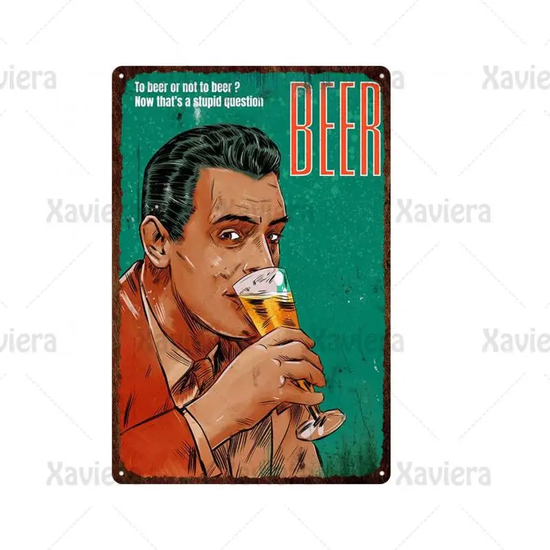 

Houblon Chouffe Beer Iron Plate Decorative Painting Metal Tin Sign Schuffe Elf Retro President Cartoon Pattern Iron Sheet Plaque