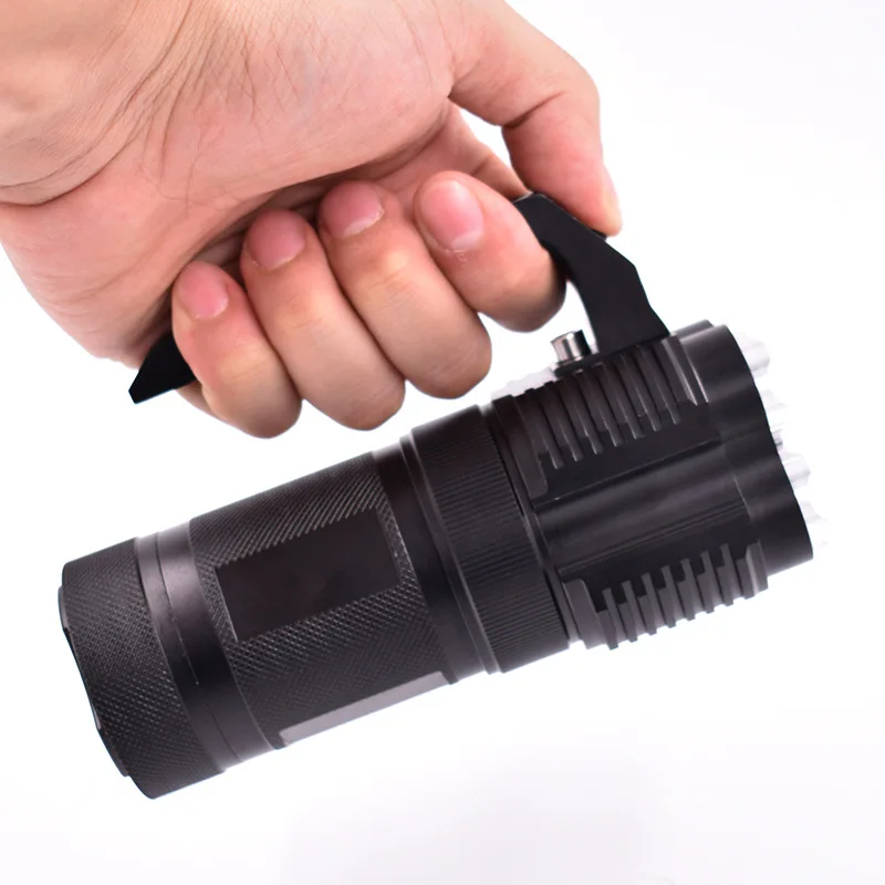 구매 ZHIYU-고출력 4 L2 LED 손전등, 울트라 브라이트 DC 충전식 토치 램프, 18650 배터리, 5 모드, 캠핑 작업 랜턴, 신제품