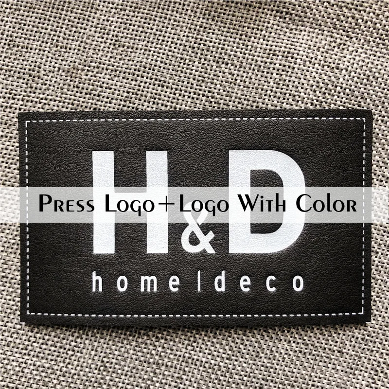 Индивидуальная бирка для одежды ручной работы из искусственной кожи с