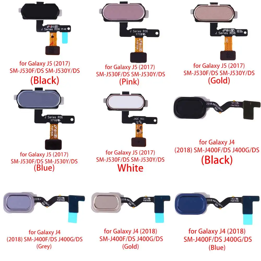 Датчик отпечатков пальцев гибкий кабель для Galaxy J5 (2017) Φ/DS SM-J530F/DS/J4 (2018) Датчик отпечатков пальцев гибкий кабель для Galaxy J5 (2017) Φ/DS SM-J530F/DS/J4 (2018)