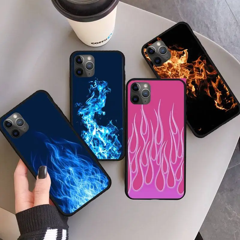 

Fashion Flames Phone Case for iPhone 11 12 pro XS MAX 8 7 6 6S Plus X 5S SE 2020 XR mini