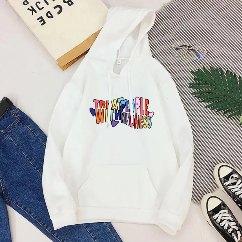 

Treat People with Kindness Sweatshirt Harry Styles Streetwear Clothes Harry Styles Women Hoodies Casual Print Pullovers XL