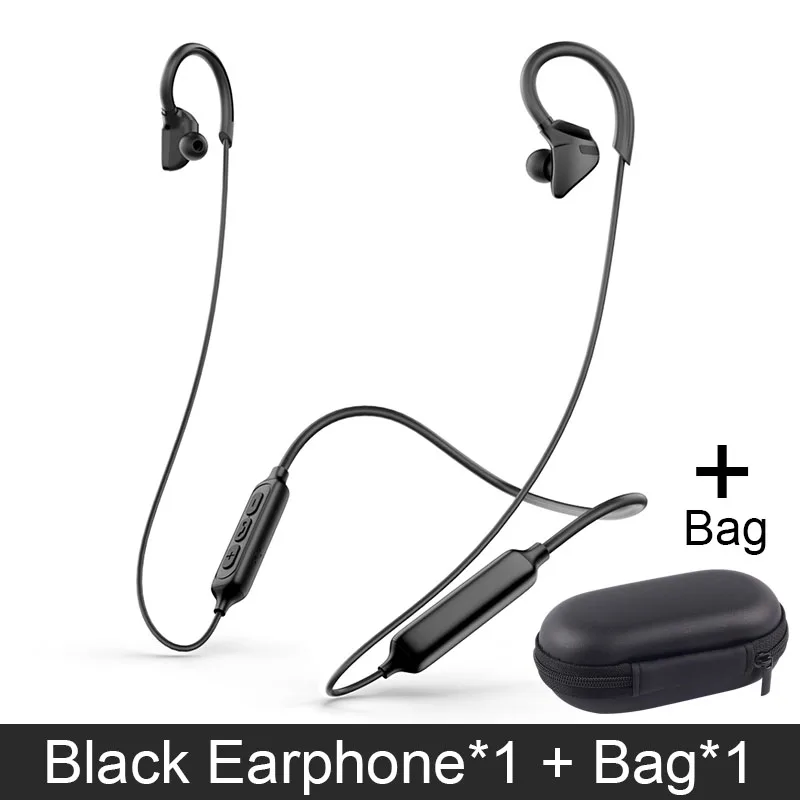 PTM L1 беспроводные Bluetooth наушники Hifi Bluetooth наушники портативные музыкальные наушники с микрофоном стерео бас гарнитура для смартфона - Цвет: Black with Bag