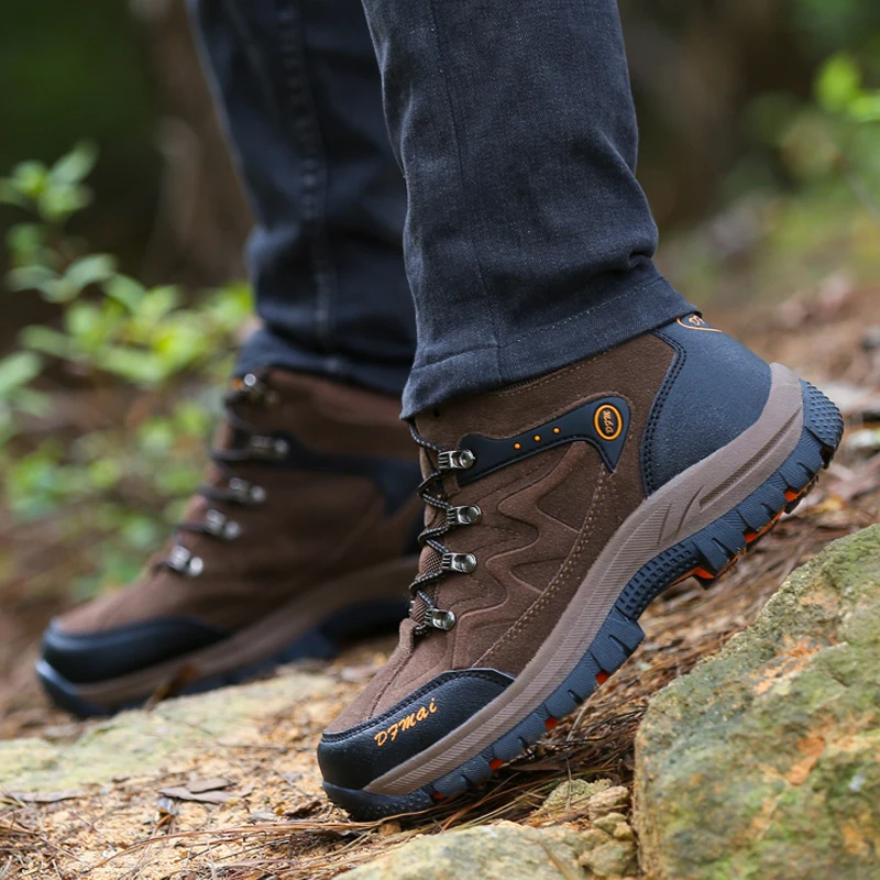 JUNJARM Mens Winter Shoes Men High Quality Warm Snow Boots Waterproof Non-slip Sneakers Fashion Light Footwear 39-48 | Обувь