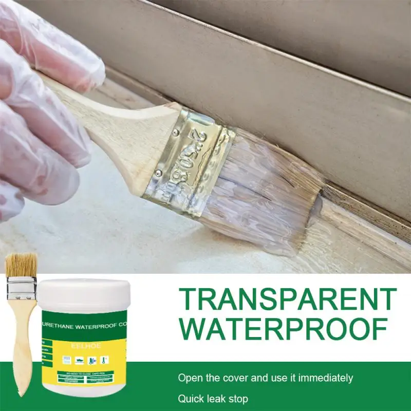 Прозрачный водонепроницаемый клей 30 г герметичная паста с кисточкой герметичный
