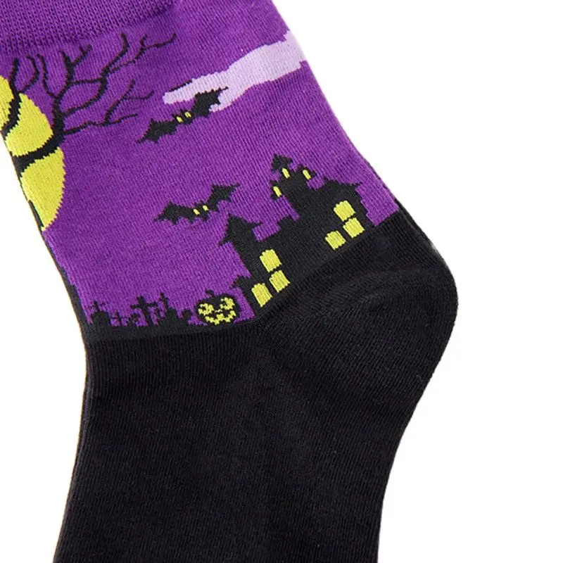 Модные короткие женские носки с мультипликационным принтом красочные милые