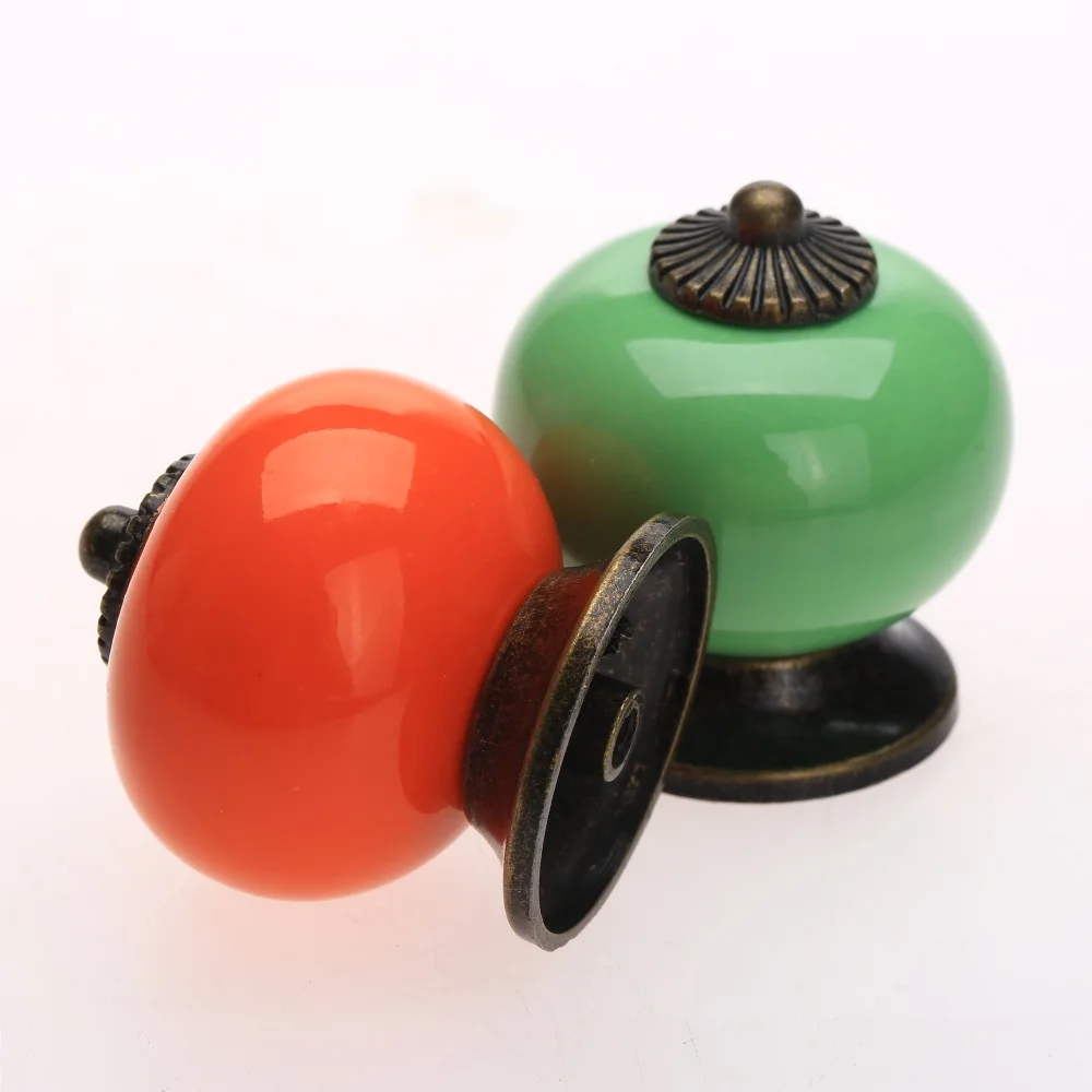 1 шт. керамическая ручка-тыква для дверей кухонного шкафа | Обустройство дома