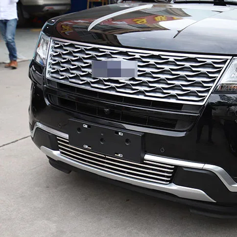 Защитная решетка переднего бампера для Ford Explorer 2011 2019 аксессуары из алюминиевого