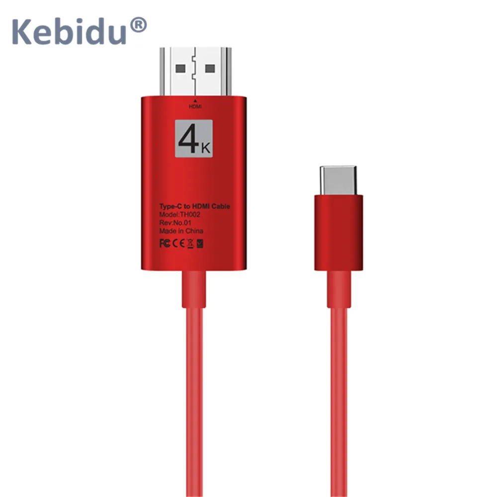 Кабель-адаптер HDTV с USB C на HDMI 4K кабель 2 м типа для Lenovo ThinkPad X1 2018 MacBook Pro Samsung S8 S9 NOTE8 |