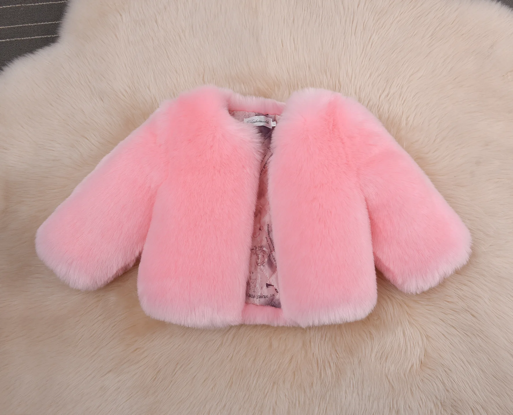 Новинка меховой жилет для девочек плотная зимняя одежда маленьких детский