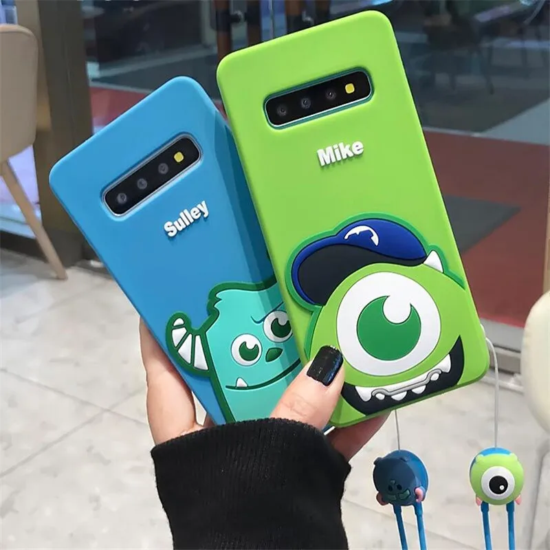 DlSCASE панели телефона с рисунком для Samsung Galaxy S8 S9 S10 плюс прекрасный 3D монстров Майк