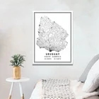 Уругвайский современный настенный плакат для оформления дома