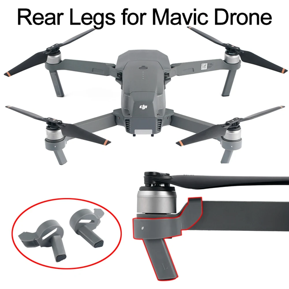 2 шт. шасси для DJI Mavic Pro Platinum Drone высота расширенные задние ноги повышение ноги Стенд протектор запасные части аксессуар